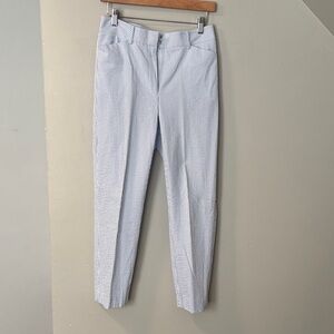 Brooks Brothers Light Blue and White Striped women’s pants size 4
